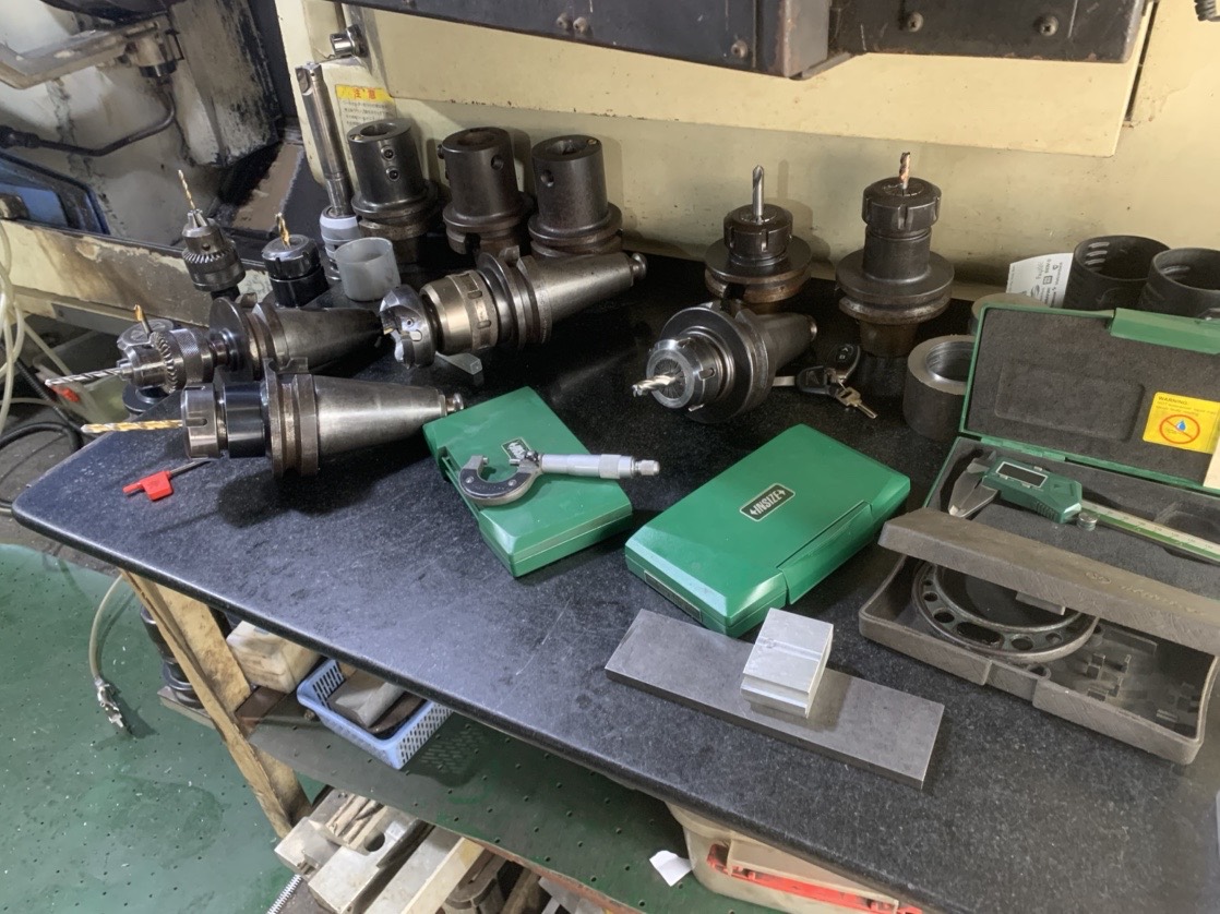 Lathe tools and inspection equipment.jpg